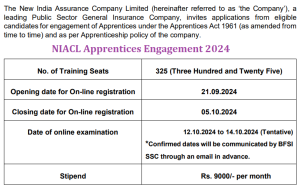 NIACL Apprentices Engagement 2024